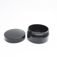 100ml cosmetic packaging black pet plastic cream jar with plastic lid plastic-23AN